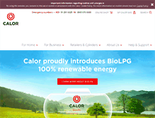 Tablet Screenshot of calorgas.ie